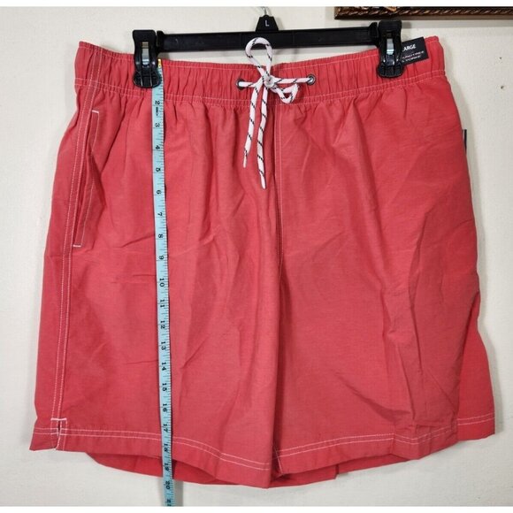 Mens Dark Melon Swimwear Shorts With Drawstring Waist & Pocket size L - Picture 3 of 8